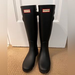 Hunter tall boots, special edition double wrap strap